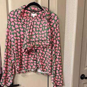 Pink and Green Heart Pajama Set
